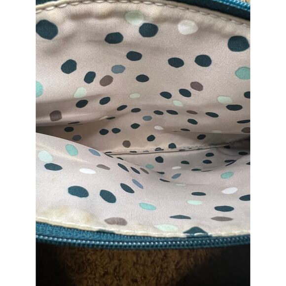 Thirty-One Rubie Mini Pebbled Wristlet - Teal - Picture 3 of 3